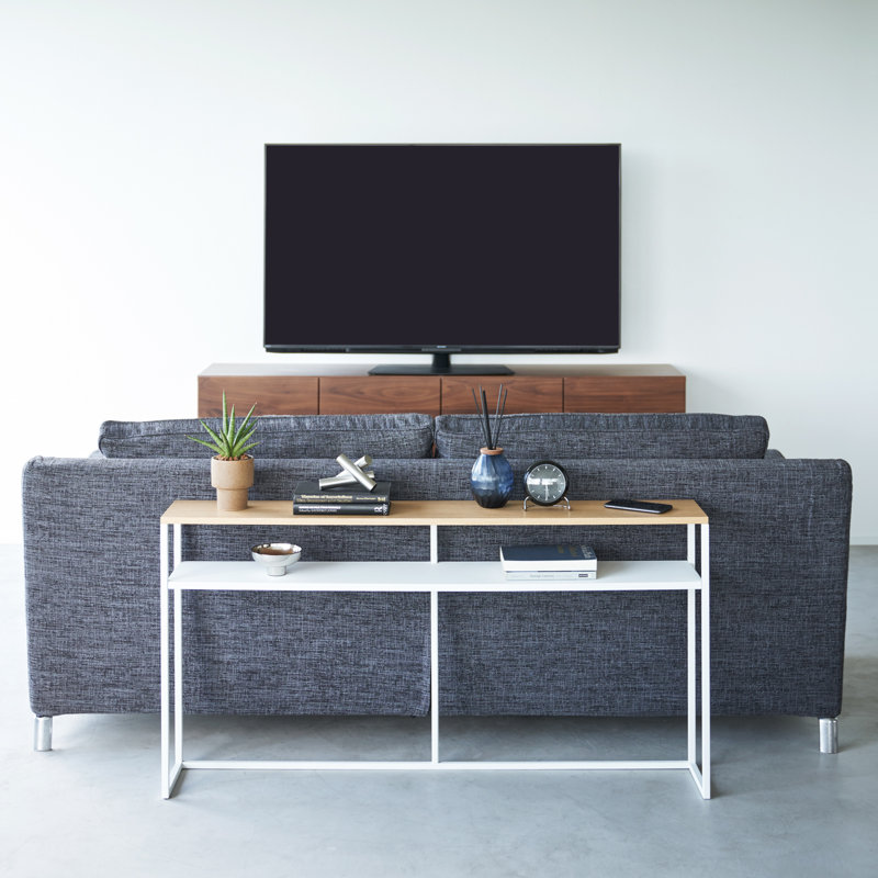 Yamazaki Home Tower console for entryway or hallway, Blanc