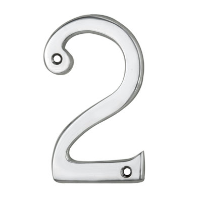 Clapham 7cm H Brass House Number