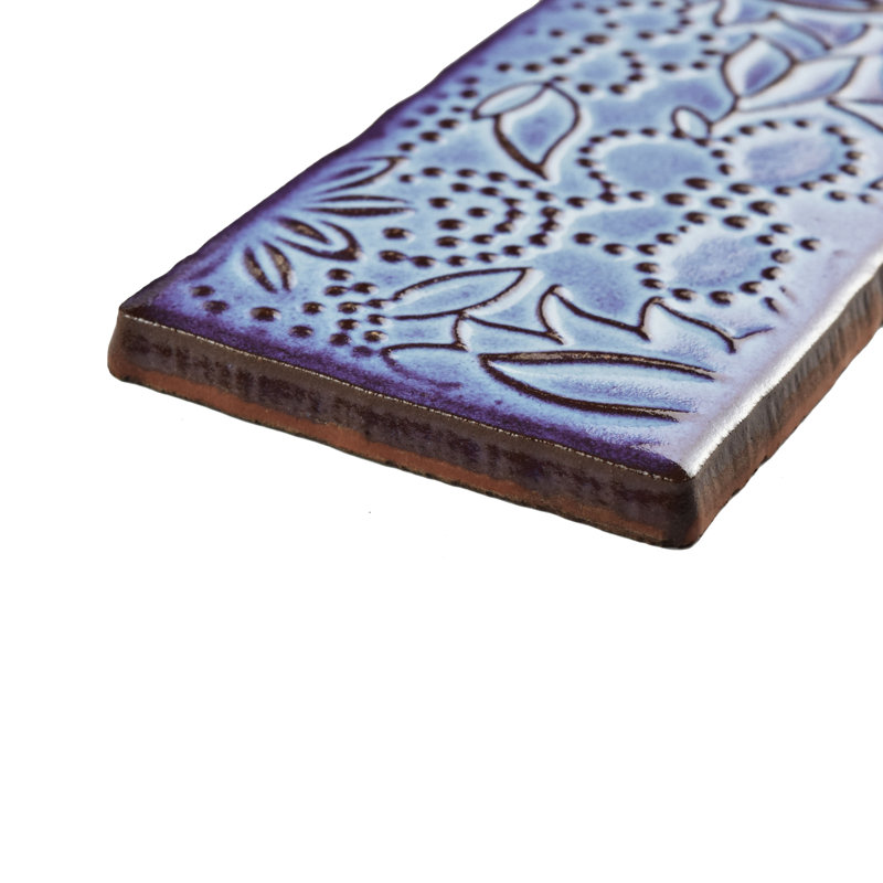 Antic Feelings 3" x 6" Ceramic Patterned Subway Tile, Feelings Via Lactea