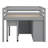 Ilakkiya Loft Bed with Retractable Writing Desk and 4 Drawers-82043243-82043241