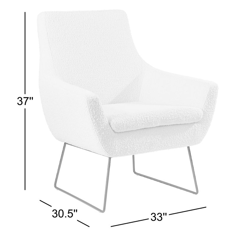 Ismaael Upholstered Armchair, Charcoal Polyester Blend