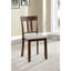 Transitional Style 7Pc Dining Table Set 1X Rectangle Table 6X Chairs Padded Seat Cushion Walnut And Beige Finish