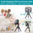 Oscillating Camping Fan With LED Lantern, 10400Mah Battery Operated Portable Fan-90404865