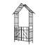 Arche de jardin en métal avec barrière W58,07 * H97,24