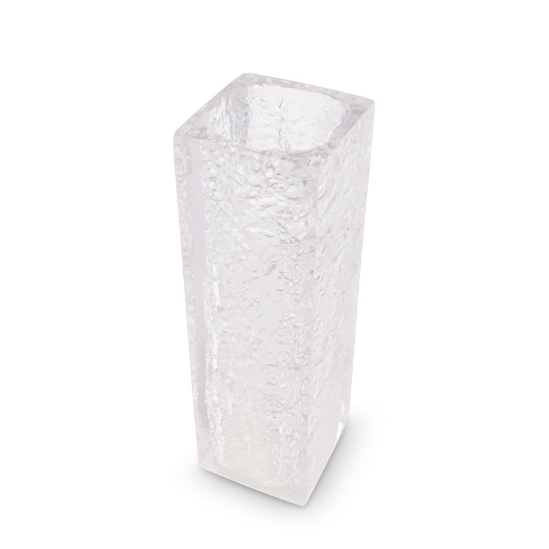 Albelo Textured Design Acrylic Vase, 11.5"H