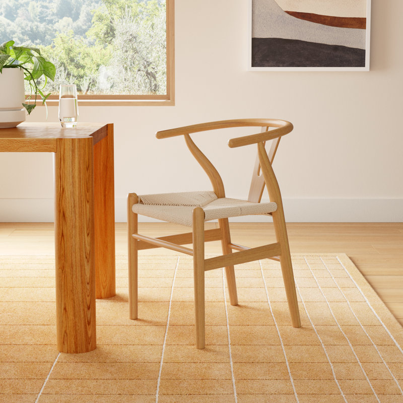 Margo Solid Wood Dining Chair, Burlywood/Beige