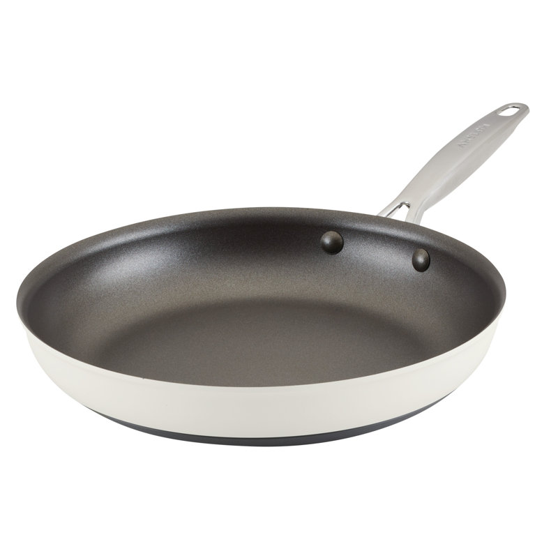 Anolon Achieve Hard Anodized Nonstick Frying Pan / Skillet, 12", Cream