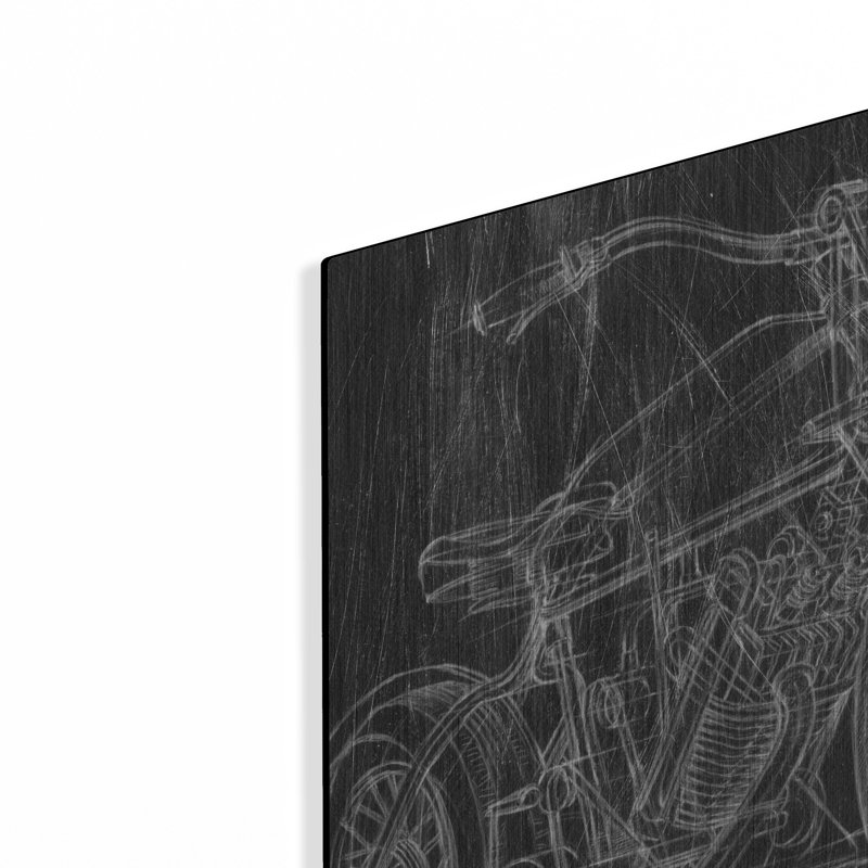 Art mural en métal «Moto» par Ethan Harper, H 12 po x l 16 po