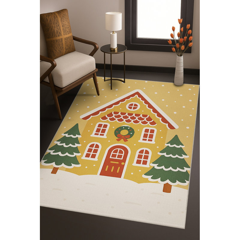 Tapis tissé crème Mosso, 2'4" x 3'11"