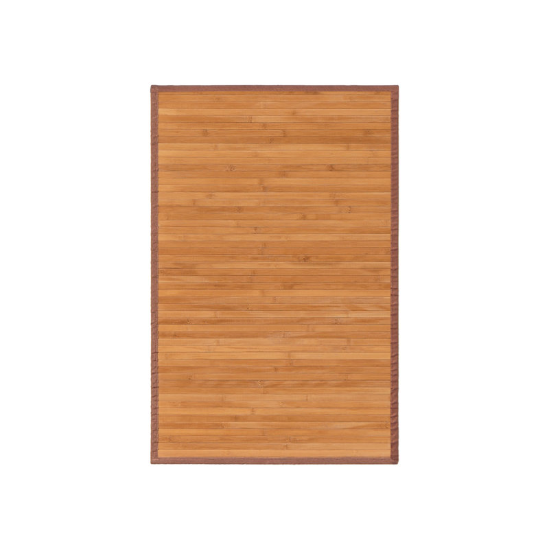 Rushville Striped Bamboo Slat / Seagrass Area Rug, Rectangle 180 x 250cm