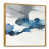 Toile avec cadre flottant or