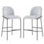 Tabouret de bar rembourré en métal-118472621