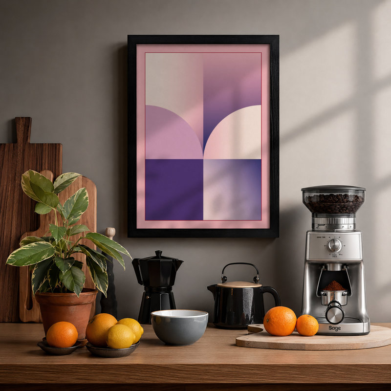 Open Pages Minimalist - Print, A2 - 59.4 x 42.0 cm, Black