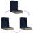  Double Sun Lounger With Roof And Curtains Gray Poly Rattan-258480098