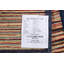 Tapis oriental en laine à rayures Inkbe Gabbeh Kashkoli noué à la main 3 x 4