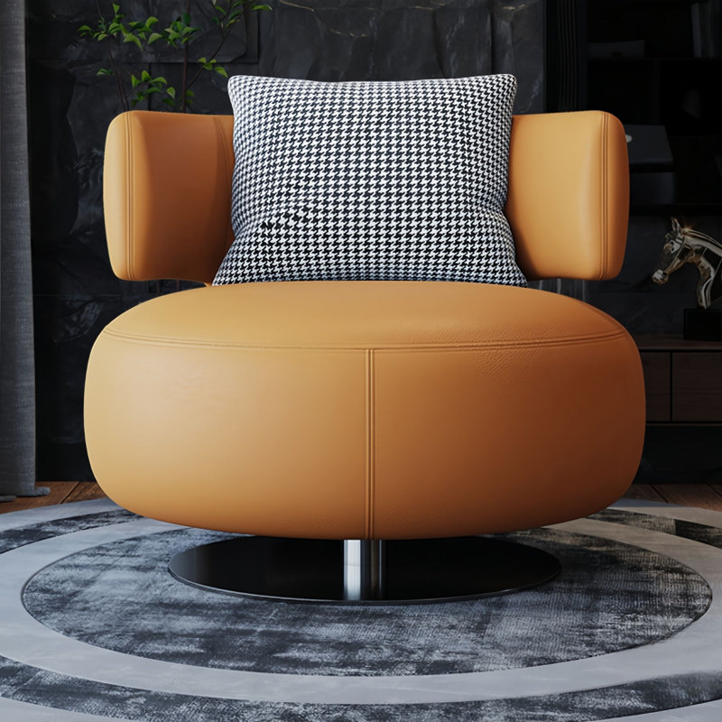 Chaise berçante moderne rembourrée