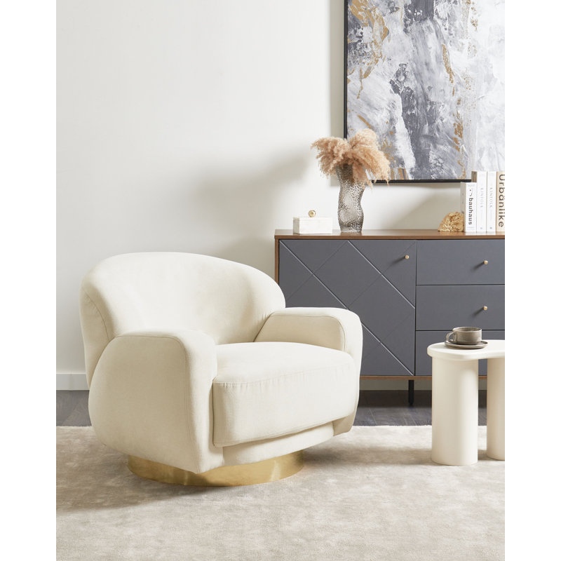 LEJRE Upholstered Armchair, Beige