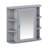 Bathroom Wall Storage Cabinet With Mirror, Medicine Cabinet With Adjustable Wood Shelf, Doors & 6 Open Shelves-1270781925