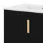 60" Modern Bathroom Vanity With Ceramic Sink, MDF & Solid Wood Storage Cabinet With 4 Soft Closing Doors, Wall Mount Design-1747821352