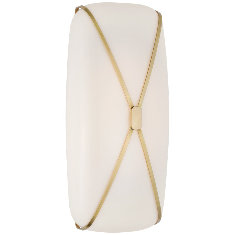 Fondant 1 - Light LED Bath Sconce, Soft Brass