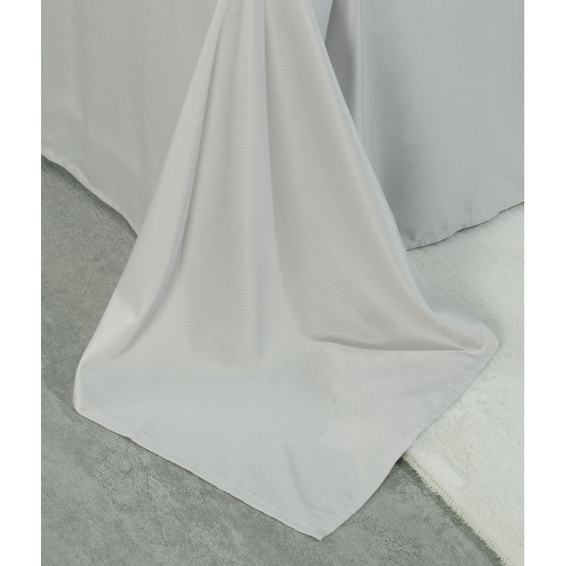  Ensemble de draps en rayonne de satin, Très grand, Gris