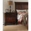 Table de chevet sophistiquée avec placage moderne en cerisier et chambre à coucher 2