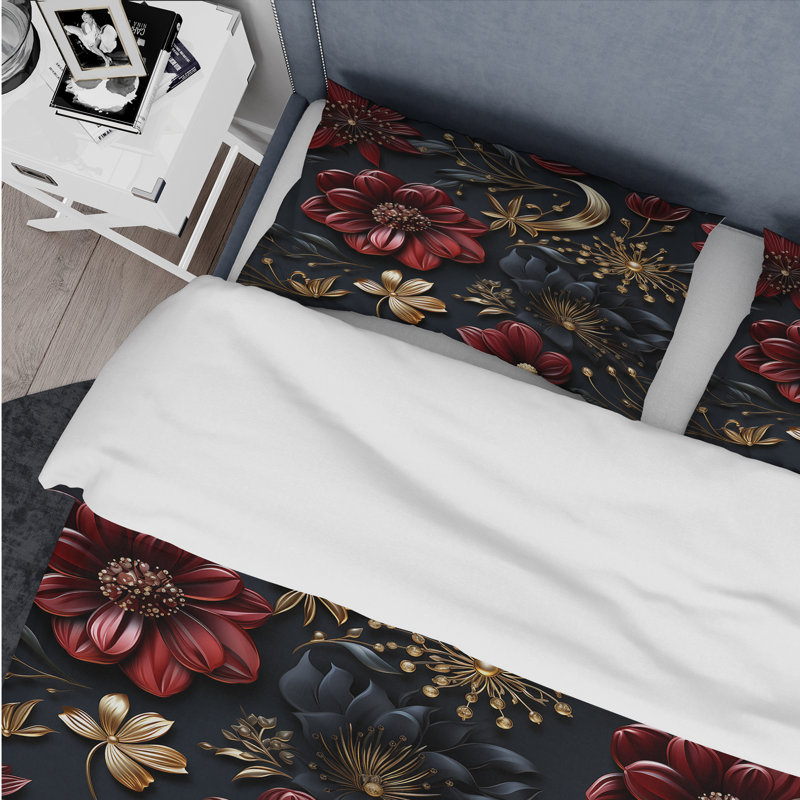 Ensemble de housse de couette Regal, Housse de couette simple + 1 taie décorative stan