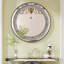 Miroir rond en cristal 33,46 "(85cm)