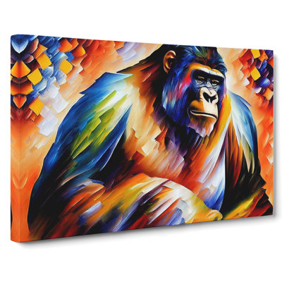 Gorilla Painting Vol.1 Abstract - Wrapped Canvas Print