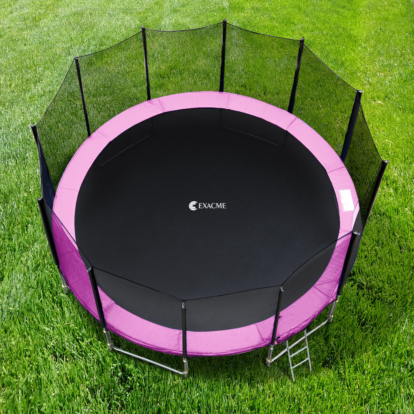 Exacme Premium Thick Trampoline Pad With Opening 12 Foot Spring Cover Replacement With Srorage Bag Trampoline Safety Pad Accessory Purple