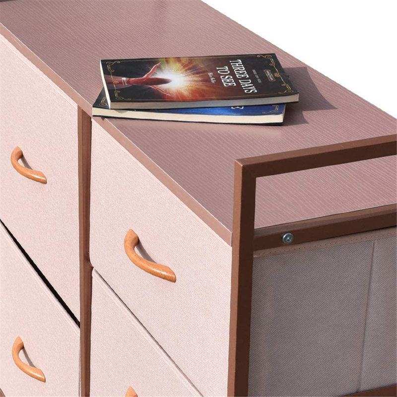 Joelton 32.7'' W 5 - Drawer Dresser, Rose Gold