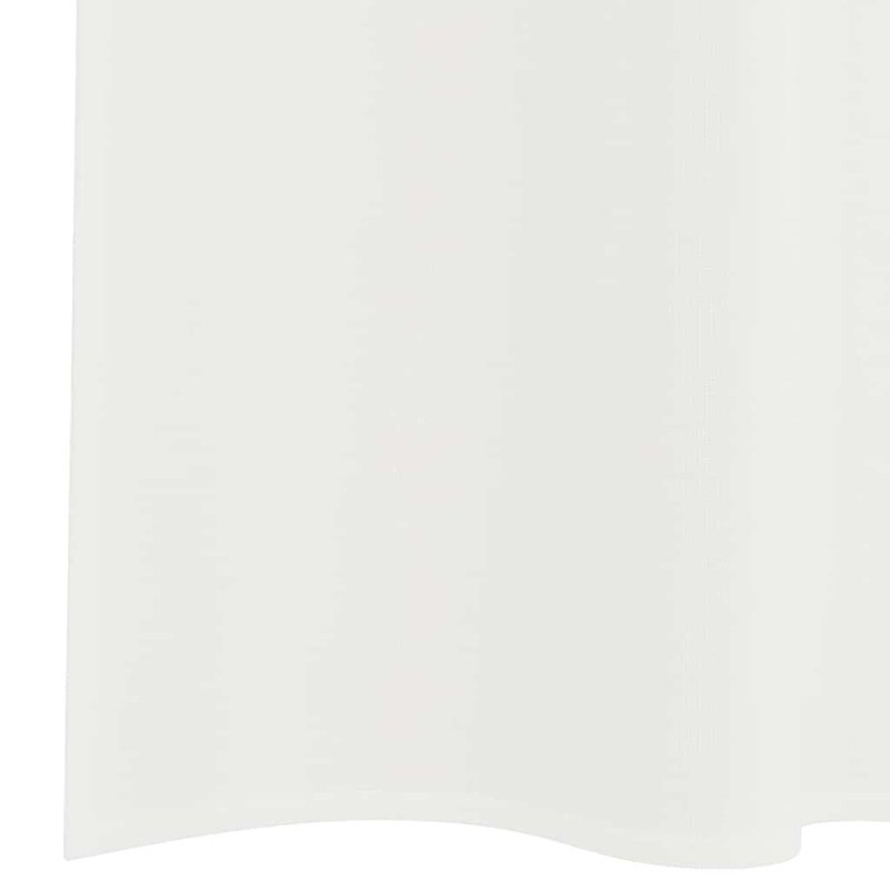 Voile Curtains With Rod Pockets 2 Pcs, 140cm Width x 225cm Drop, White