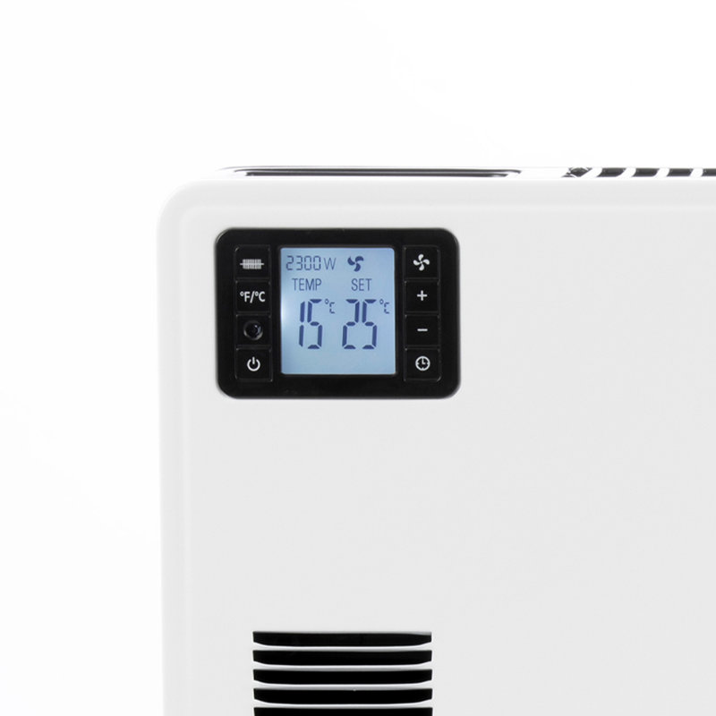 Daewoo 2300W Electric Radiator Space Heater with Adjustable Thermostat and with Digital Display
