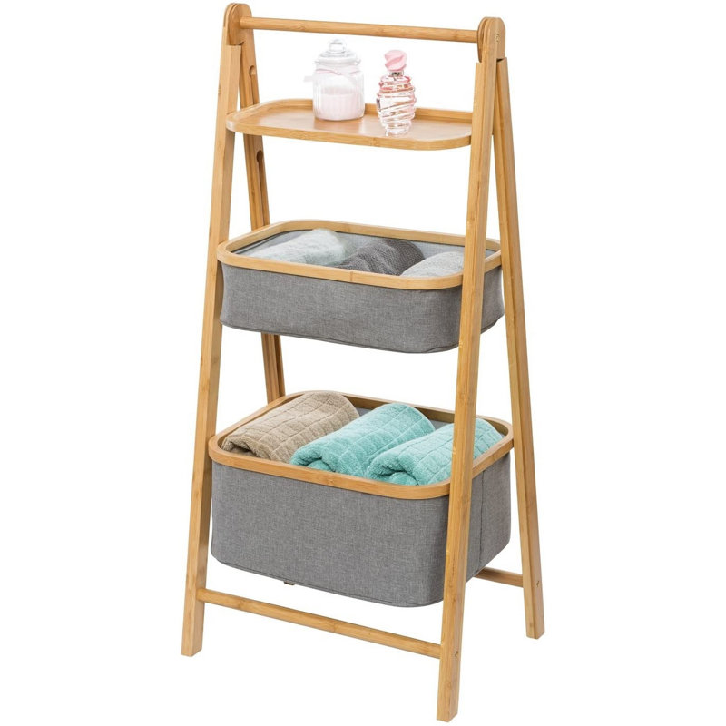 Levan Bamboo Bathroom Shelves