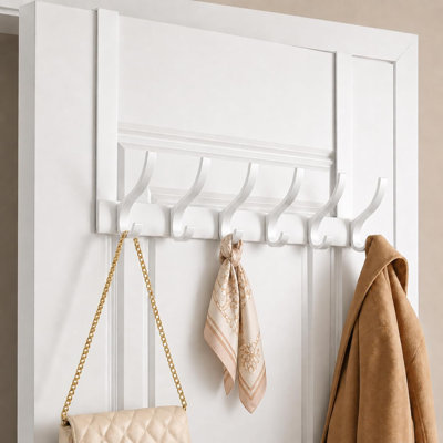 Over The Door Hook Rack 11"