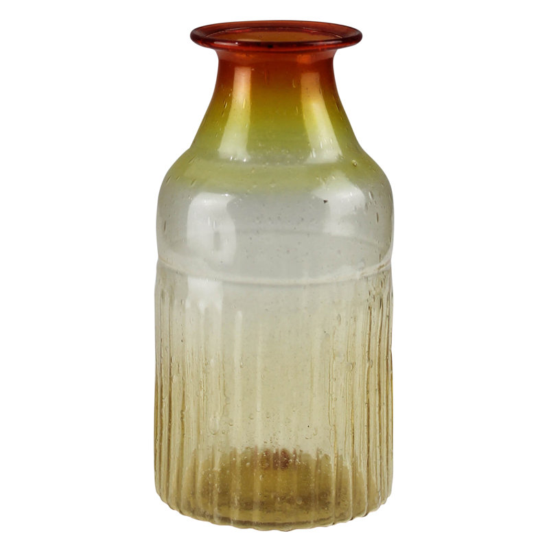 Vase en verre Mid-Century