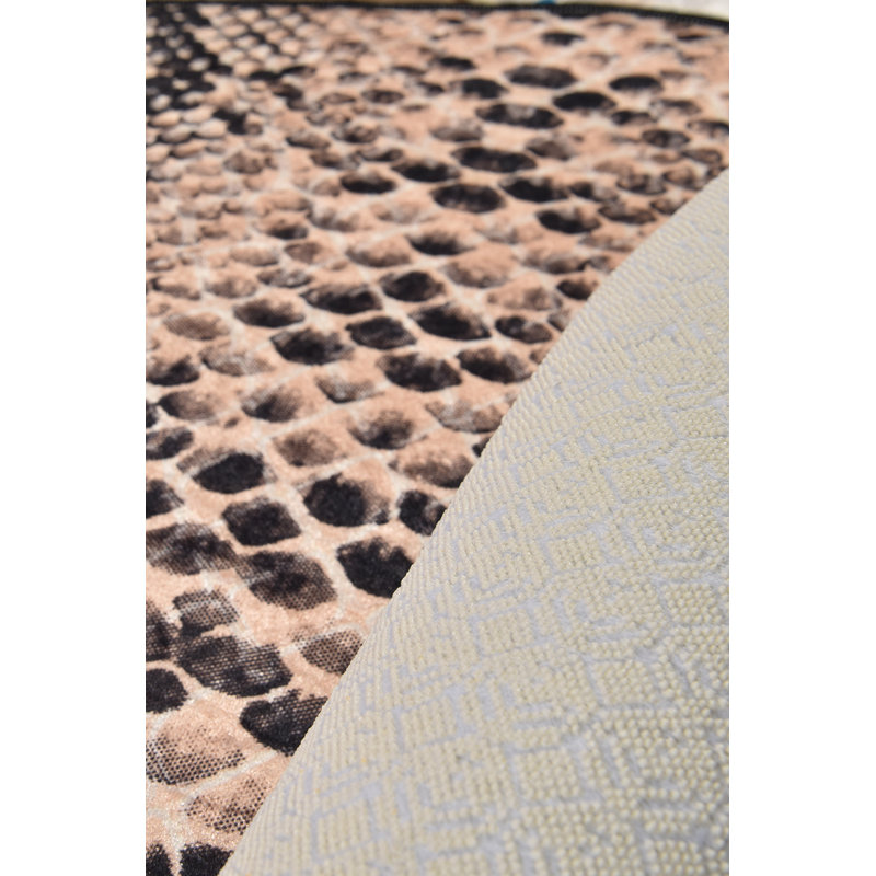 Tapis antibactérien 100% polyester d'un diamètre de 39,4 pouces | Hauteur des poils de 10 mm, 700 g / m² | Dessous antidérapant, lavable à la machine à 86 ° F | Parfait pour le salon, la chambre à coucher et l'aire de jeu des enfants, facile d'entretien