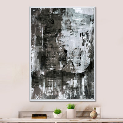 «Brown rencontre gris», art abstrait moderne et contemporain sur toile