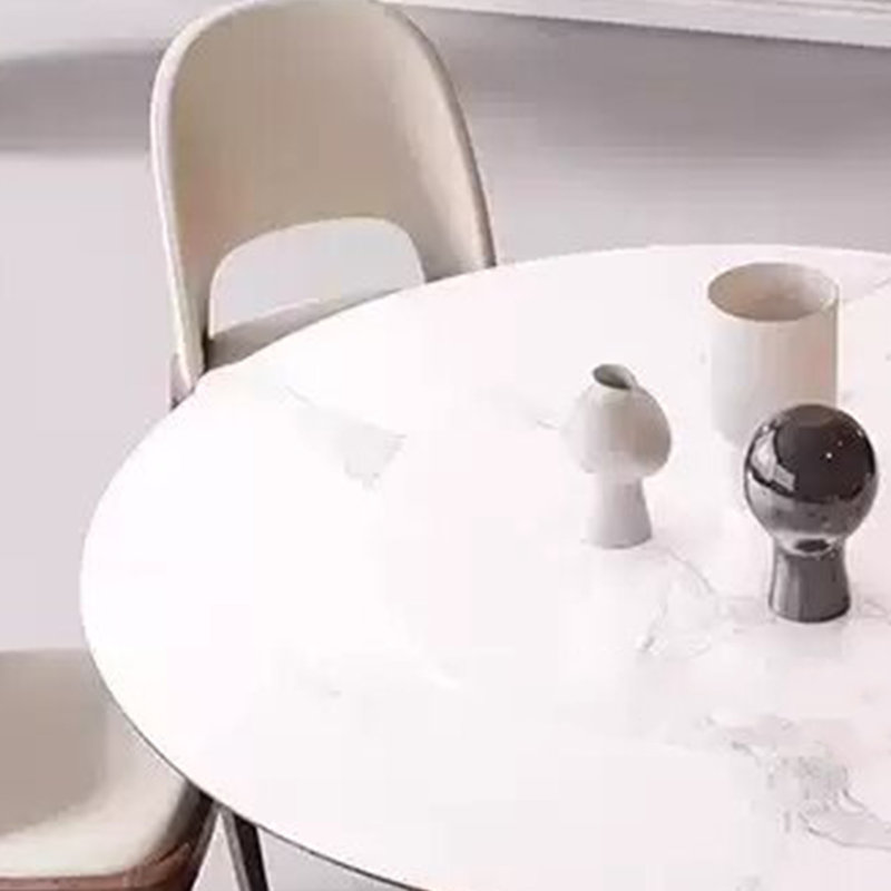 Solid wood rock slab round table, 29.52"H x 53.14"L x 53.14"W
