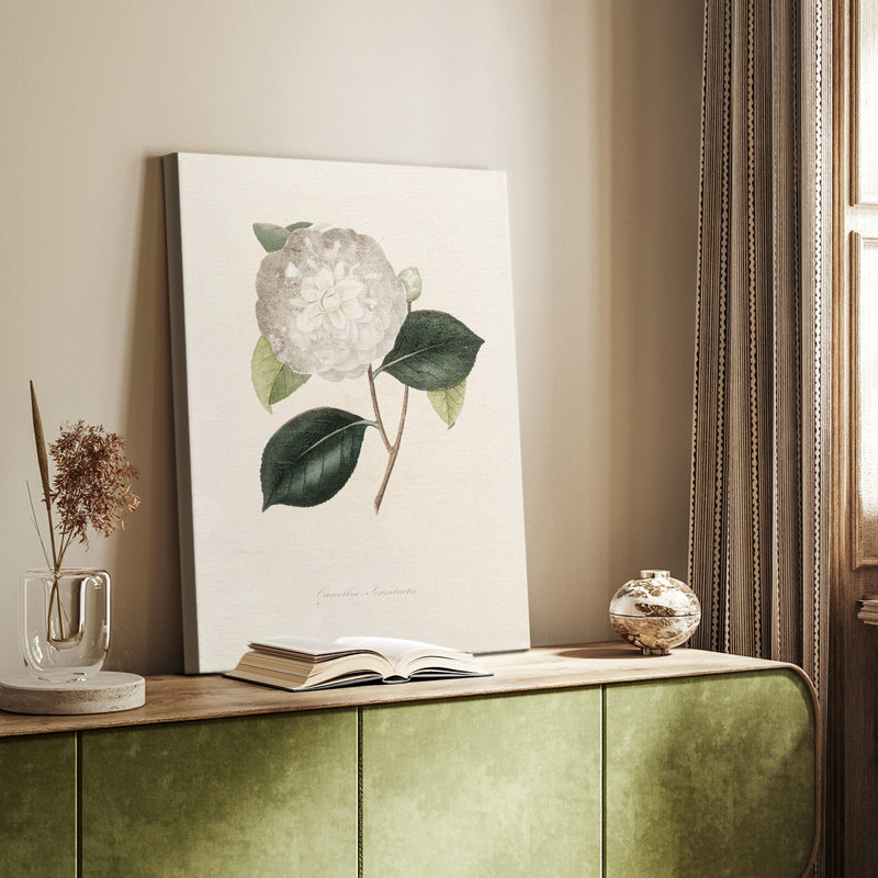 Imprimé floral rétro CLxxiii - galerie Cavas, H 18 po x l 12 po
