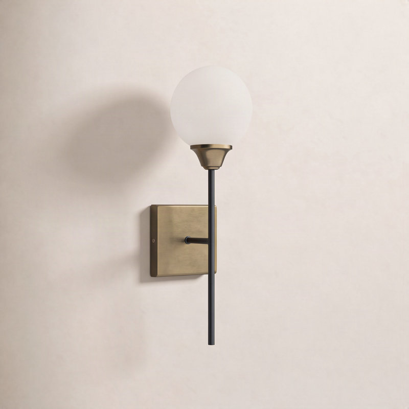 Hallas 1-Light Dimmable Oil Rubbed Bronze/Brass Wallchiere