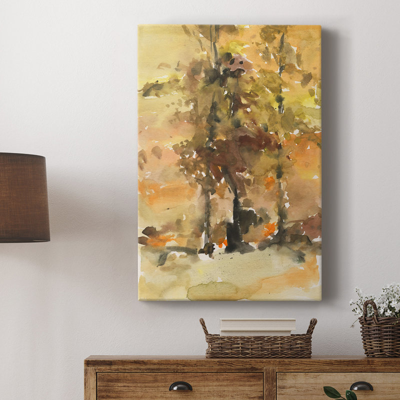 «Fall Foliage Watercolor I», galerie sur mesure, Cavas, H 12 po x l 8 po