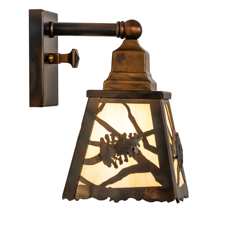 6" Wide Spruce Pine Wall Sconce