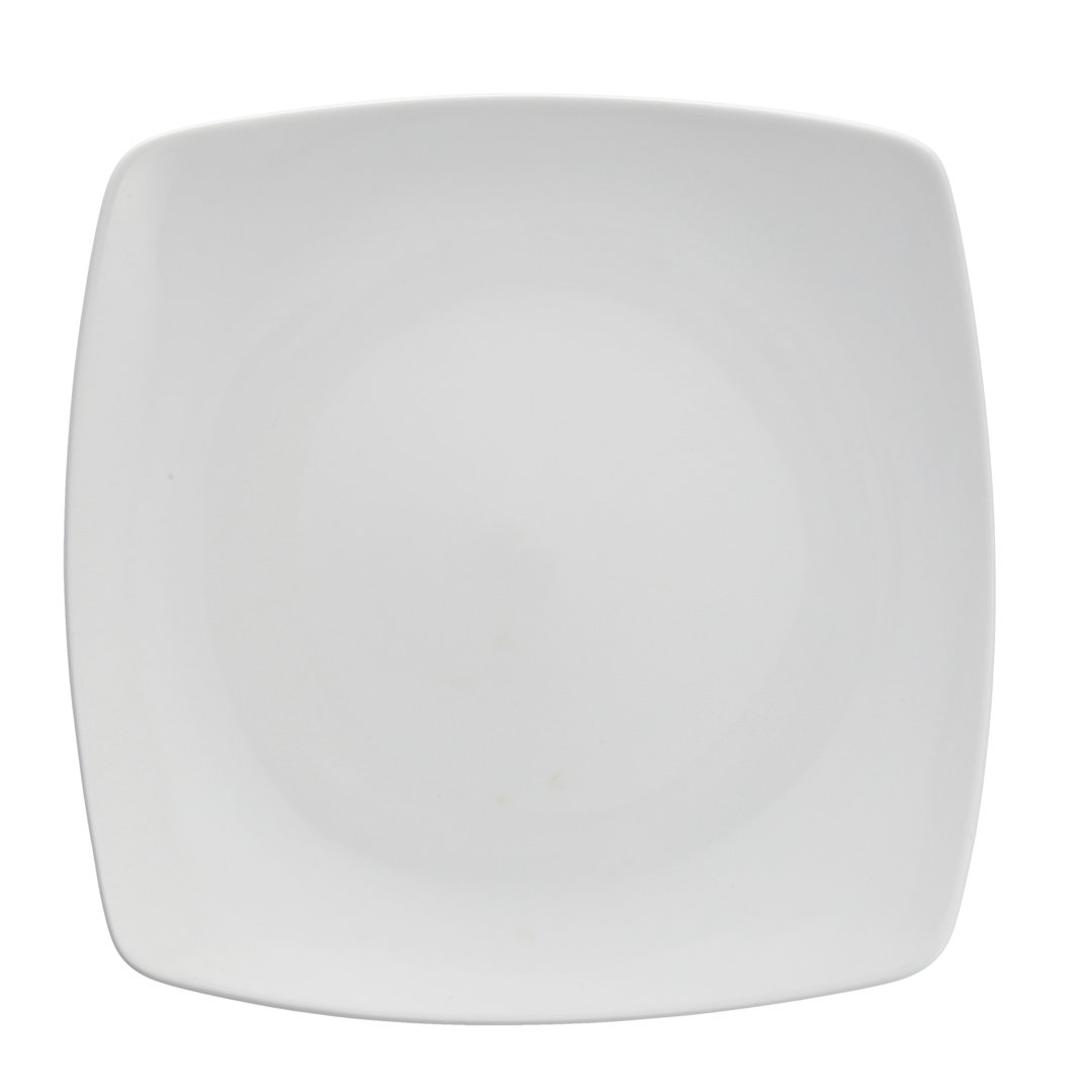 D&V Serena Square Coupe Plate 10" (Set of 12) (Set of 12) Fortessa