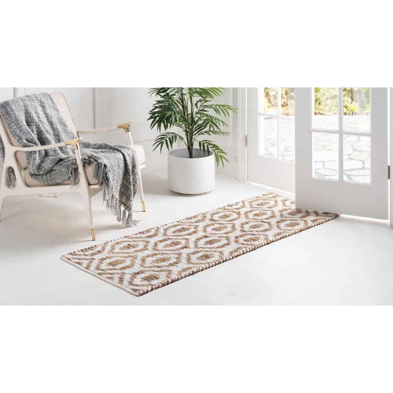 Egge Cotton Geometric Indoor Rug, Rectangle 4' x 6'