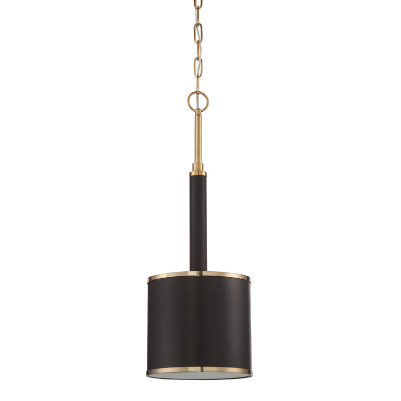 Moffett 1 - Light Satin Brass Single Pendant