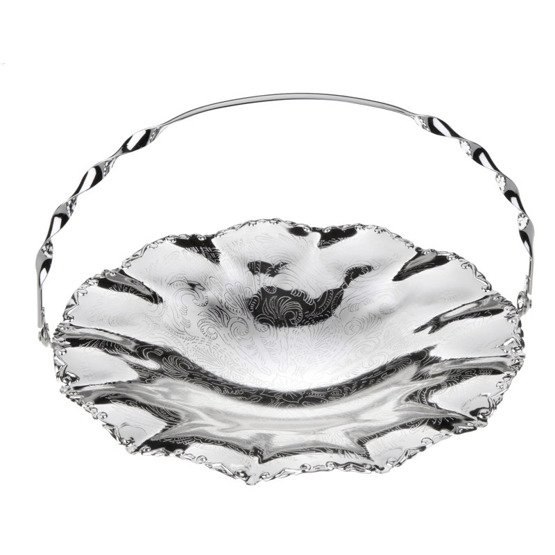 Queen Anne Wavy Edge Dish with Handle