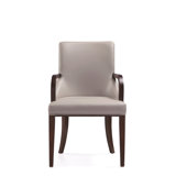 Shubert 19.75'' H Faux Leather Upholstered Beech Armchair