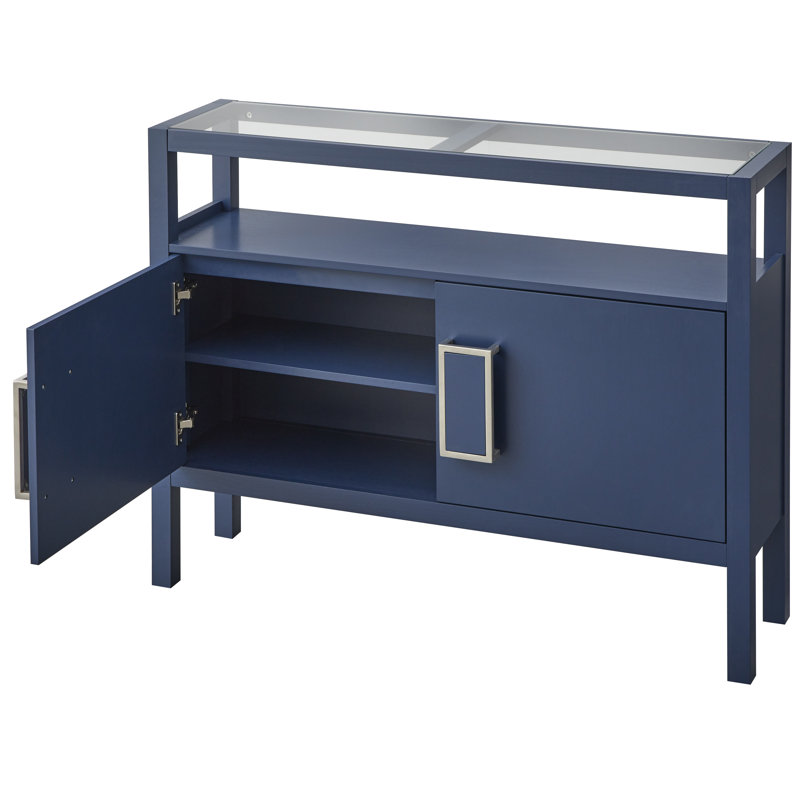 Console Pearson, Bleu; transparent