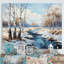 Birch Woods Winter Whispers IV - arbre, art mural Birch-349454636-349454646